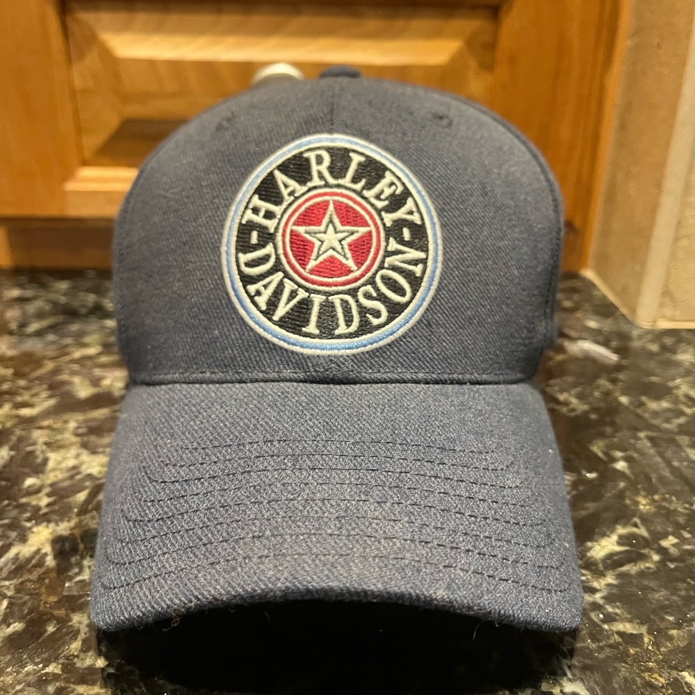 Blue Harley Davidson hat.  Adjustable.  New.